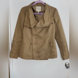 Thread & Supply Tan Faux Suede Women's Jacket Size Medium